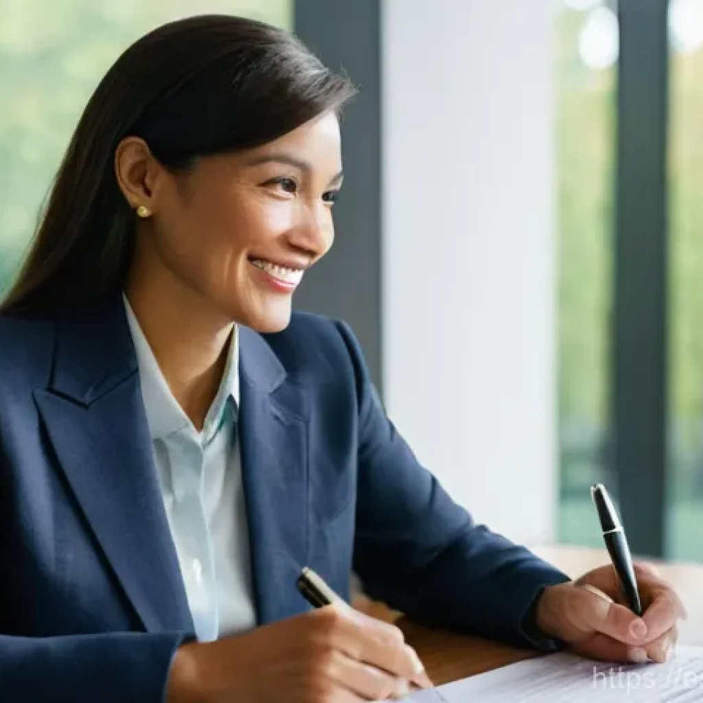 펀드투자상담사 시험문제 출제 경향 - **Prompt:** A diverse financial advisor, a woman in her late 30s, dressed in a sharp, business-casua...