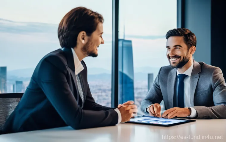 펀드투자상담사로 성공하는 비결 - **Prompt 1: Humanizing Technology in Financial Advisory**
    "A professional Spanish financial advi...