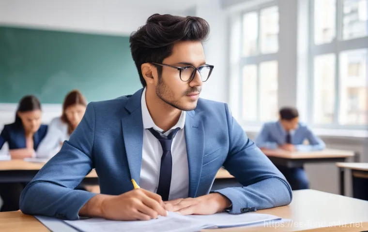 펀드투자상담사 시험 대비 멘탈 관리 - **Prompt 1: Serene Focus and Mindfulness in Study**
    "A young adult, gender-neutral, approximatel...