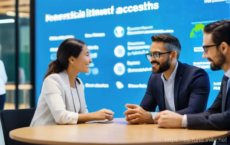 펀드투자상담사와 관련된 금융 기술 트렌드 - **Prompt:** An intricate and highly stylized digital network visualizes the concepts of blockchain t...