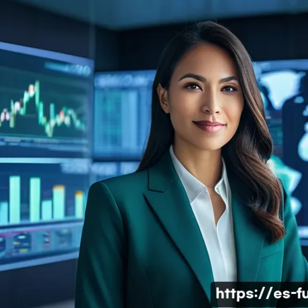 펀드투자상담사와 고객 맞춤형 자산 관리 - **Financial Navigator in the Digital Age:**
"A confident, diverse professional woman in her earl...