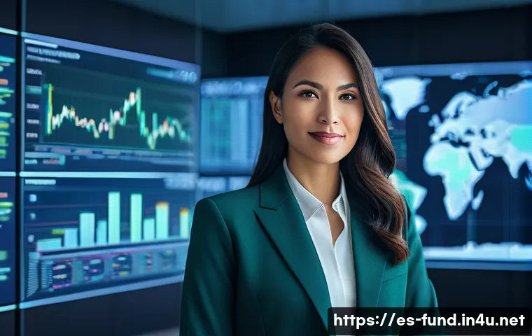 펀드투자상담사와 고객 맞춤형 자산 관리 - **Financial Navigator in the Digital Age:**
    "A confident, diverse professional woman in her earl...