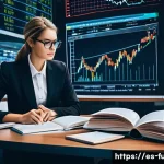 펀드투자상담사 실무와 이론 차이점 - **Prompt:** A dynamic scene contrasting financial theory with market reality. On the left, a well-or...